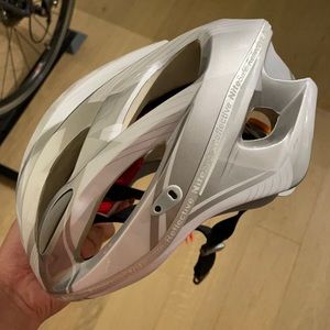 White Reflective Bike/Sport Helmet